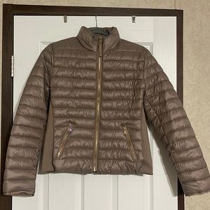 Love Tree Taupe Puffer Jacket